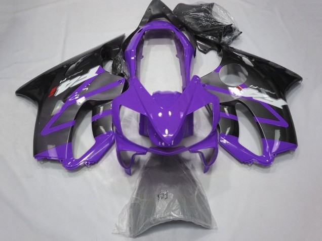Billigste Honda CBR600 F4i Motorrad Verkleidung 2004-2007 - Lila Grau Glanzendes Schwarz