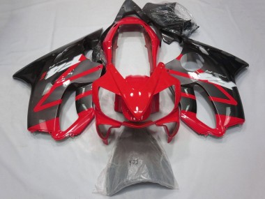 Billigste Honda CBR600 F4i Motorrad Verkleidung 2004-2007 - Rot Grau Glanzendes Schwarz
