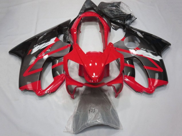 Billigste Honda CBR600 F4i Motorrad Verkleidung 2004-2007 - Rot Grau Glanzendes Schwarz