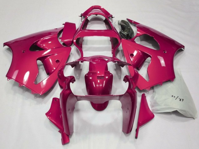 Billigste Kawasaki ZX6R Motorrad Verkleidung 2000-2002 - Rosa