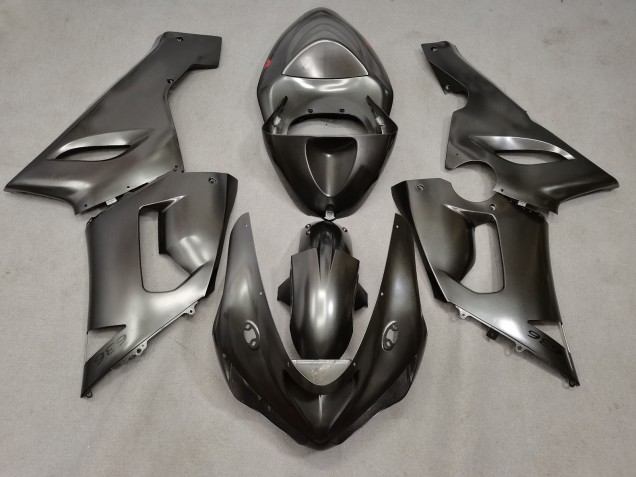 Billigste Kawasaki ZX6R Motorrad Verkleidung 2005-2006 - Flussiges Silber
