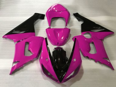 Billigste Kawasaki ZX6R Motorrad Verkleidung 2005-2006 - Rosa Schwarz