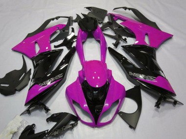 Billigste Kawasaki ZX6R Motorrad Verkleidung 2007-2008 - Rosa Schwarz