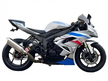 Billigste Kawasaki ZX6R Motorrad Verkleidung 2009-2012 - Weiss Blau Rot Schwarz