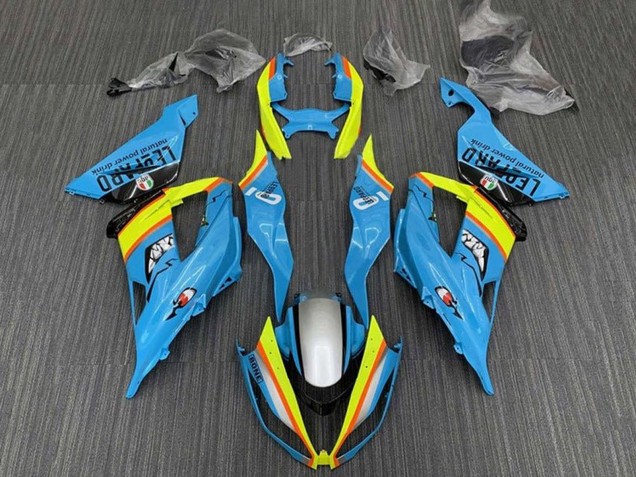 Billigste Kawasaki ZX6R Motorrad Verkleidung 2013-2018 - Hellblau Gelb Orange Schwarz Silber