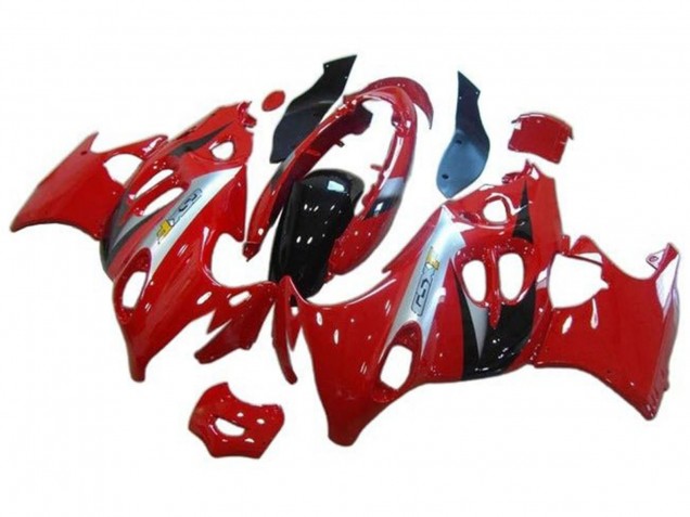 Billigste Suzuki GSX600F/GSX750F Motorrad Verkleidung 2004-2006 - Rot Silber Schwarz