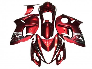 Billigste Suzuki GSXR 1300 Hayabusa Motorrad Verkleidung 2008-2020 - Rot Silber Weiss