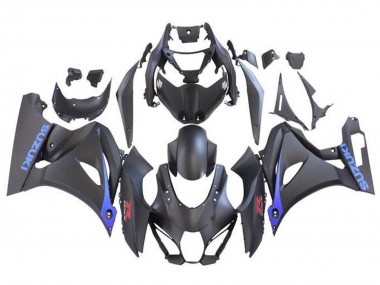 Billigste Suzuki GSXR1000 Motorrad Verkleidung 2017-2024 - Matt Schwarz Blau
