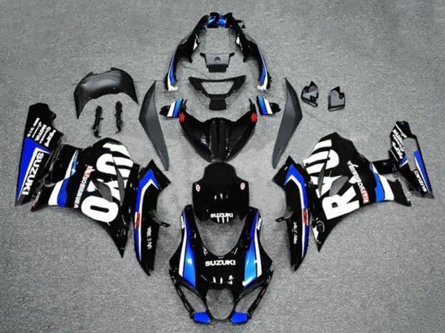 Billigste Suzuki GSXR1000 Motorrad Verkleidung 2017-2024 - Schwarz Blau Weiss