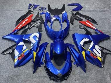 Billigste Suzuki GSXR 1000 Motorrad Verkleidung 2009-2016 - Blau Rot Weiss Gelb