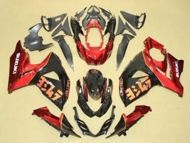 Billigste Suzuki GSXR 1000 Motorrad Verkleidung Kit 2009-2016 - Rot Schwarz