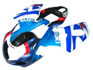 Billigste Suzuki GSXR 600 / GSXR 750 Motorrad Verkleidung 2001-2003 - Weiss Blau Rot Schwarz