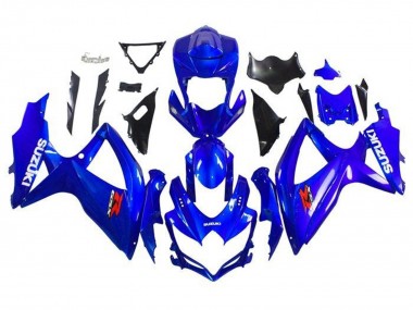 Billigste Suzuki GSXR 600 / GSXR 750 Motorrad Verkleidung 2008-2010 - Blau Weiss Rot