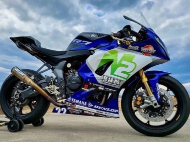Billigste Yamaha YZF R7 Motorrad Verkleidung 2021-2024 - Blau N2