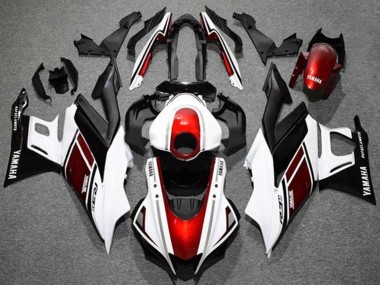 Billigste Yamaha YZF R3/R25 Motorrad Verkleidung 2022-2024 - Weiss Rot Schwarz