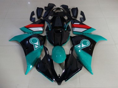 Billigste Yamaha YZF 1000 R1 Motorrad Verkleidung 2009-2011 - Hellblau Glanzendes Schwarz Weiss Rot