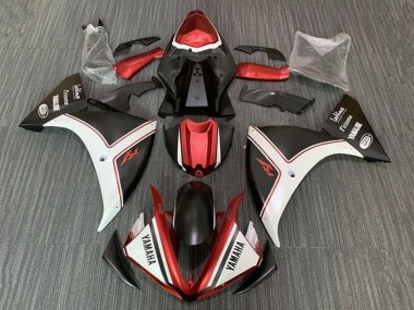 Billigste Yamaha YZF 1000 R1 Motorrad Verkleidung 2009-2011 - Weiss Rot Matt Schwarz