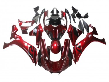 Billigste Yamaha YZF 1000 R1 Motorrad Verkleidung 2020-2025 - Rot Weiss Schwarz Streifen