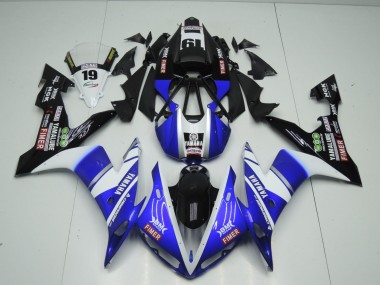 Billigste Yamaha YZF 1000 R1 Motorrad Verkleidung 2004-2006 - Blau Weiss Schwarz Fimer Yamalube