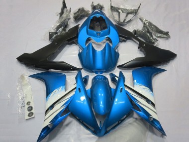 Billigste Yamaha YZF 1000 R1 Motorrad Verkleidung 2004-2006 - Hellblau Weiss Matt Schwarz