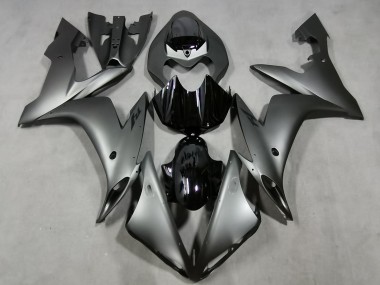 Billigste Yamaha YZF 1000 R1 Motorrad Verkleidung 2004-2006 - Matt Silber Glanzendes Schwarz