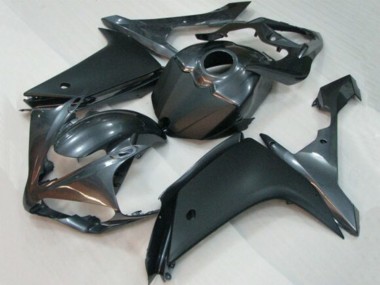 Billigste Yamaha YZF 1000 R1 Motorrad Verkleidung 2007-2008 - Dunkel Silber Matt Schwarz