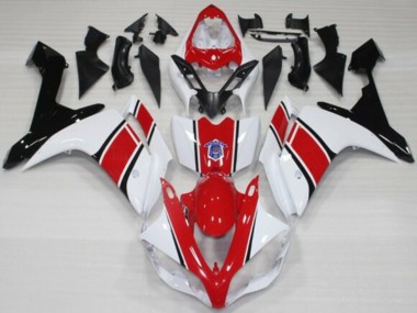 Billigste Yamaha YZF 1000 R1 Motorrad Verkleidung 2007-2008 - Weiss Rot Schwarz