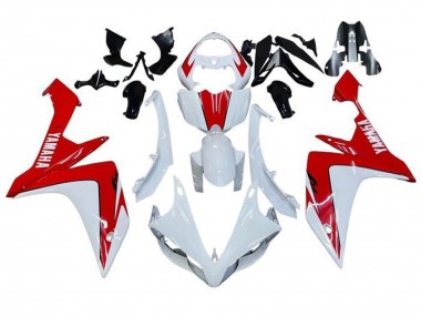 Billigste Yamaha YZF 1000 R1 Motorrad Verkleidung 2007-2008 - Weiss Rot