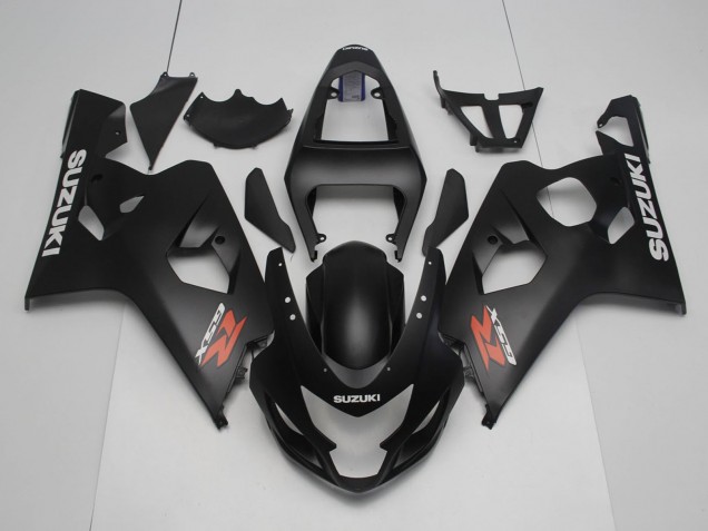 Billigste Suzuki GSXR 600 / GSXR 750 Motorrad Verkleidung 2004-2005 - Matt Schwarz Rot Weiss