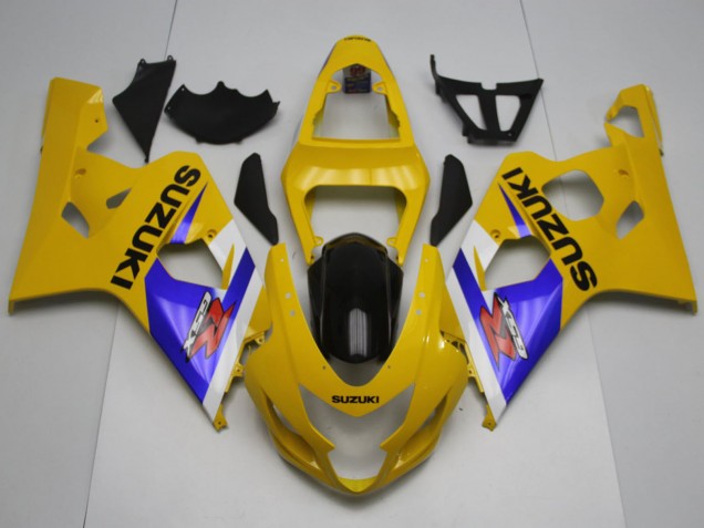 Billigste Suzuki GSXR 600 / GSXR 750 Motorrad Verkleidung 2004-2005 - Gelb Weiss Blau Schwarz