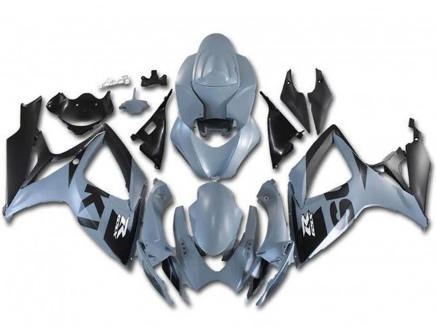 Billigste Suzuki GSXR 600 / GSXR 750 Motorrad Verkleidung 2006-2007 - Grau Schwarz