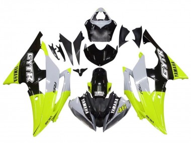 Billigste Yamaha YZF R6 Motorrad Verkleidung 2008-2016 - Weiss Grun Glanzendes Schwarz GYTR