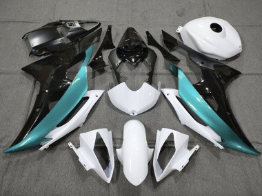 Billigste Yamaha YZF R6 Motorrad Verkleidung 2008-2016 - Weiss Schwarz Blau Grun Blau