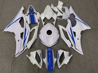 Billigste Yamaha YZF R6 Motorrad Verkleidung Kit 2008-2016 - Weiss Blau