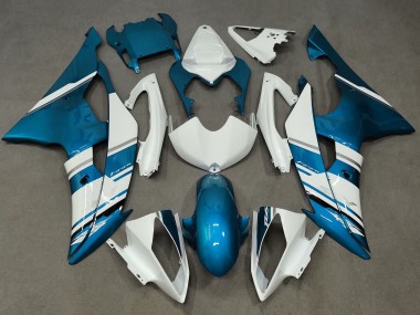 Billigste Yamaha YZF R6 Motorrad Verkleidung 2008-2016 - Weiss Blau
