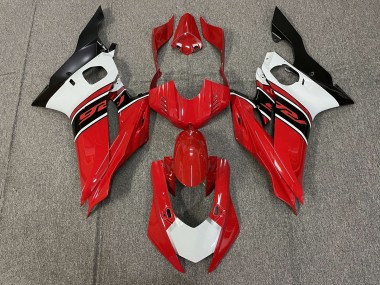 Billigste Yamaha YZF R6 Motorrad Verkleidung 2017-2025 - Weiss Rot Matt Schwarz