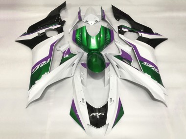 Billigste Yamaha YZF R6 Motorrad Verkleidung 2017-2025 - Weiss Grun Lila Schwarz