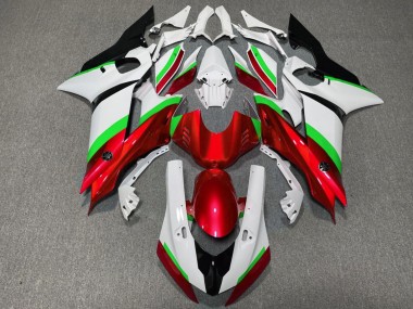 Billigste Yamaha YZF R6 Motorrad Verkleidung 2017-2025 - Weiss Neon Grun Rot Schwarz
