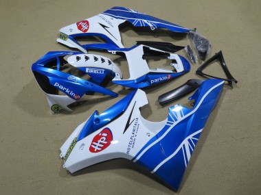 Billigste Triumph Daytona 675 Triple Motorrad Verkleidung 2006-2008 - Weiss Blau