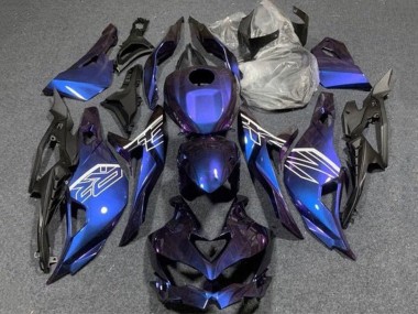 Billigste Kawasaki ZX4R ZX-4RR Motorrad Verkleidung 2019-2025 - Lila Blau Gradient