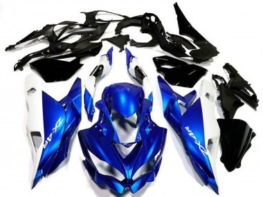 Billigste Kawasaki ZX4R ZX-4RR Motorrad Verkleidung 2019-2025 - Weiss Blau