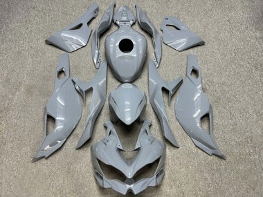 Billigste Kawasaki ZX4R ZX-4RR Motorrad Verkleidung 2019-2025 - Glanzendes Nardo Grau