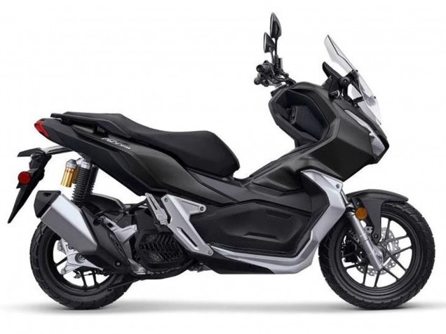 Billigste Honda ADV150 Motorrad Verkleidung 2018-2021 - Silber Matt Schwarz
