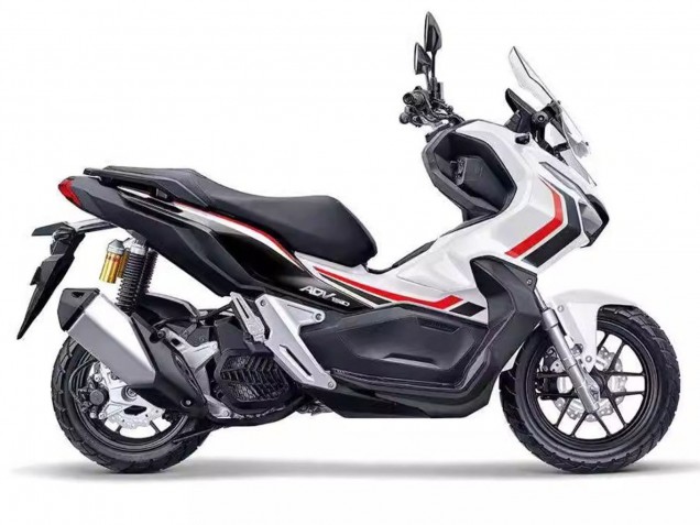 Billigste Honda ADV150 Motorrad Verkleidung 2018-2021 - Weiss Rot Schwarz