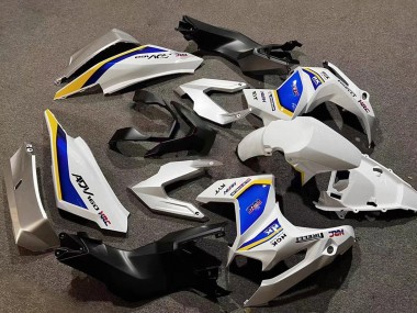 Billigste Honda ADV160 Motorrad Verkleidung 2022-2024 - Weiss Blau Gelb HRC