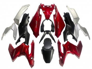 Billigste Honda ADV160 Motorrad Verkleidung 2022-2024 - Silber Rot Matt Schwarz