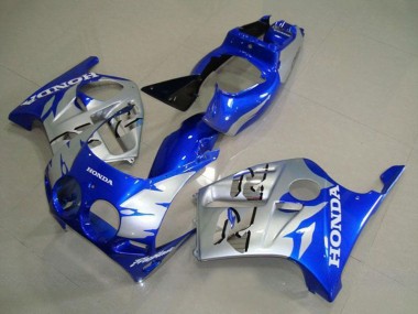 Billigste Honda CBR250RR MC19 Motorrad Verkleidung 1988-1989 - Silber Blau