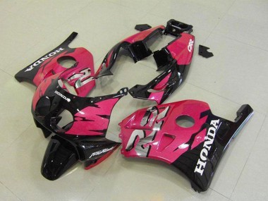 Billigste Honda CBR250RR MC22 Motorrad Verkleidung 1990-1998 - Rosa Glanzendes Schwarz