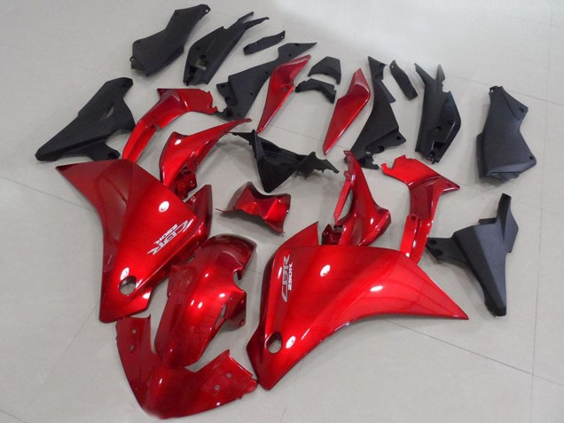 Billigste Honda CBR250RR Motorrad Verkleidung 2011-2015 - Rot Matt Schwarz