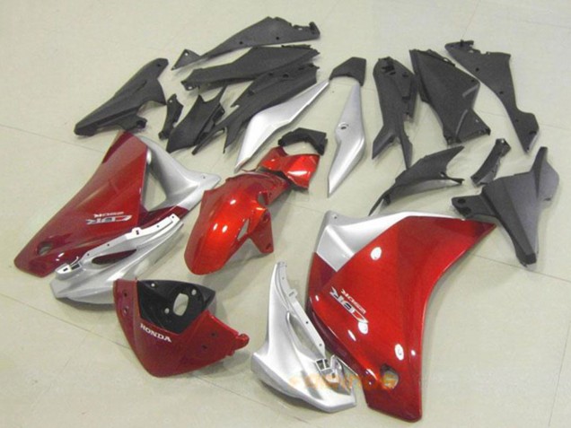 Billigste Honda CBR250RR Motorrad Verkleidung 2011-2015 - Silber Rot